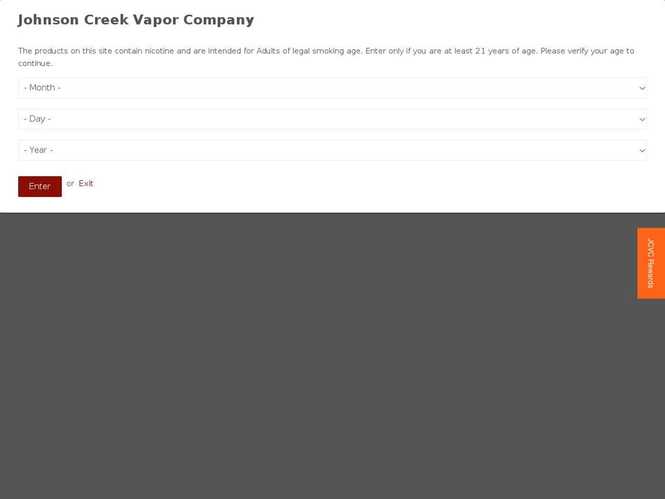 jce-shopify-v110 Shopify theme site example johnsoncreeksmokejuice.co