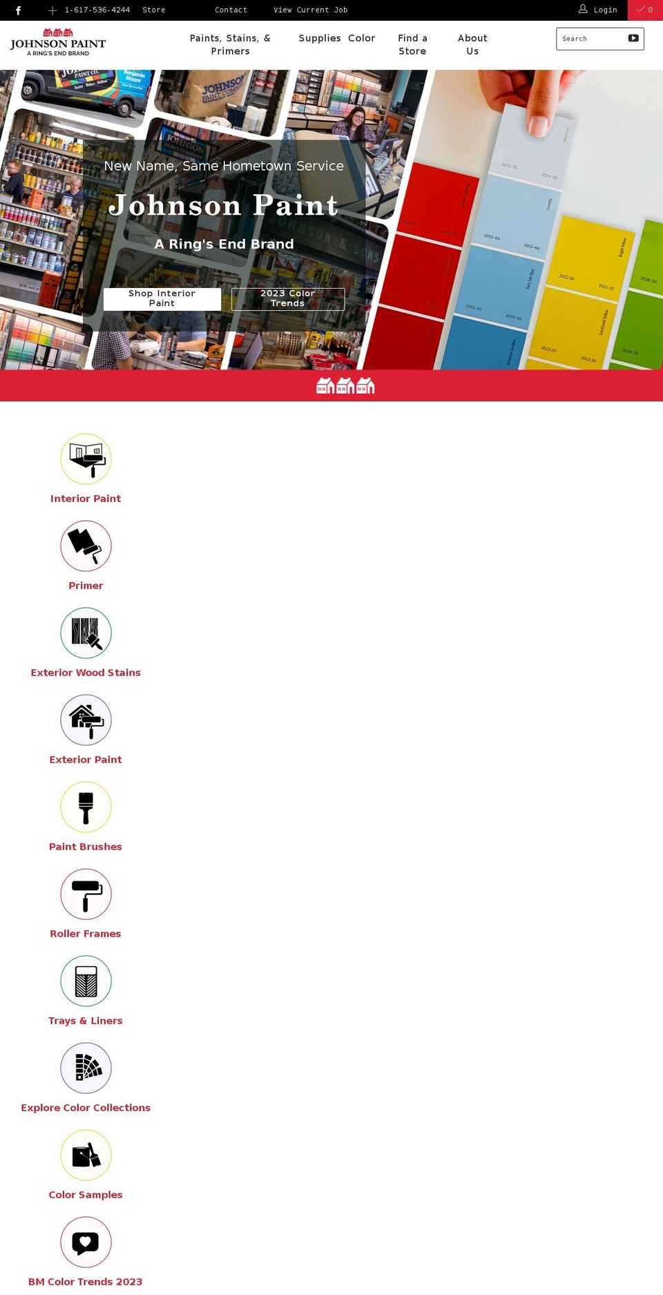 johnsonpaint.com shopify website screenshot