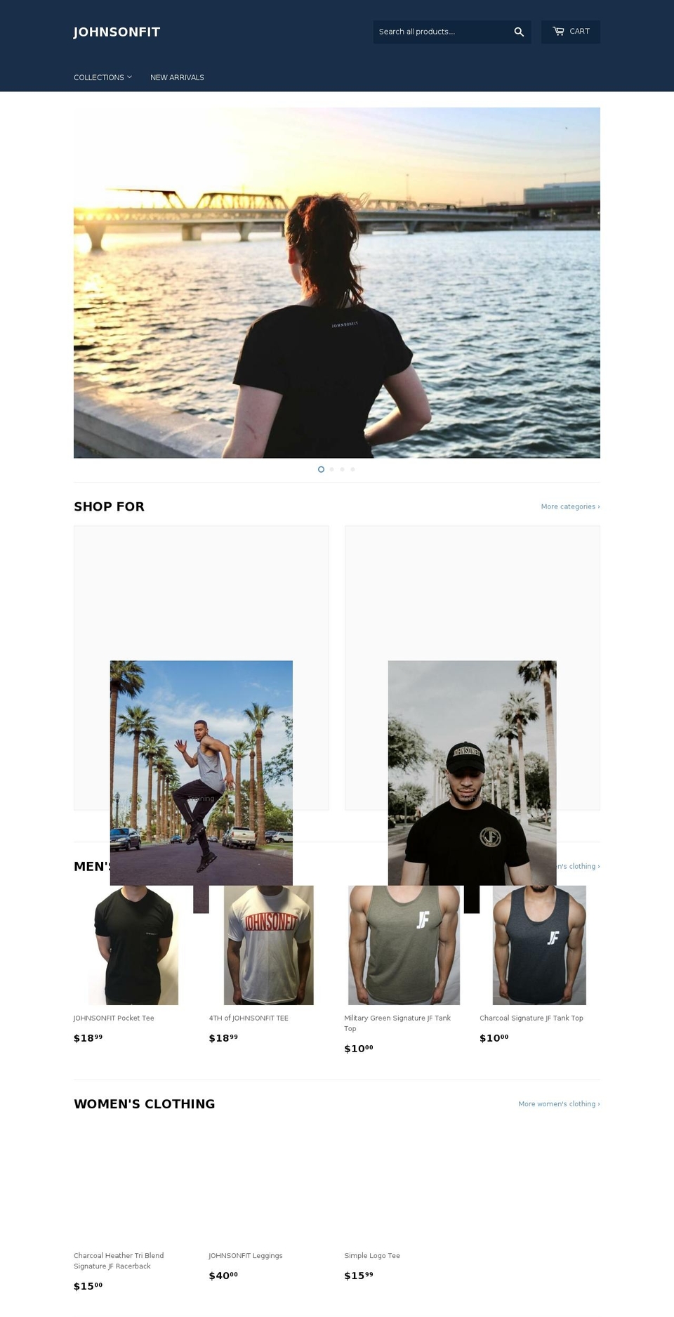 johnsonxfit.com — Shopify storefront screenshot