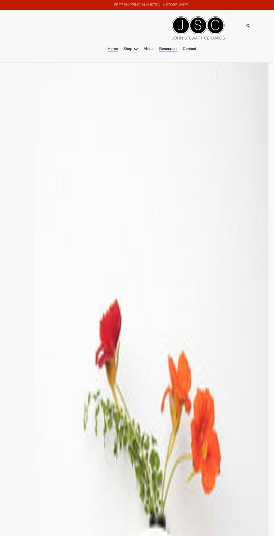 johnstewartceramics.com shopify website screenshot