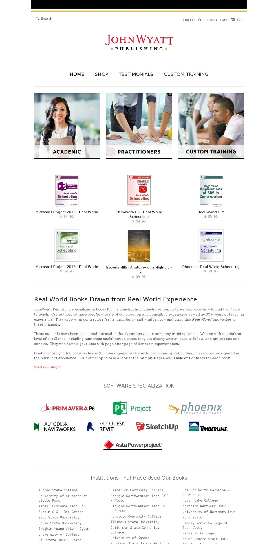 johnwyatpublishing.com — Shopify storefront screenshot