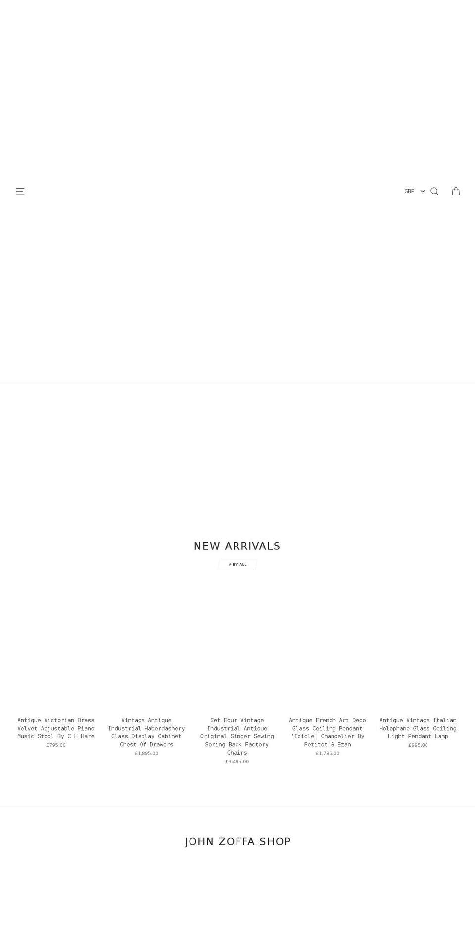 johnzoffa.com shopify website screenshot