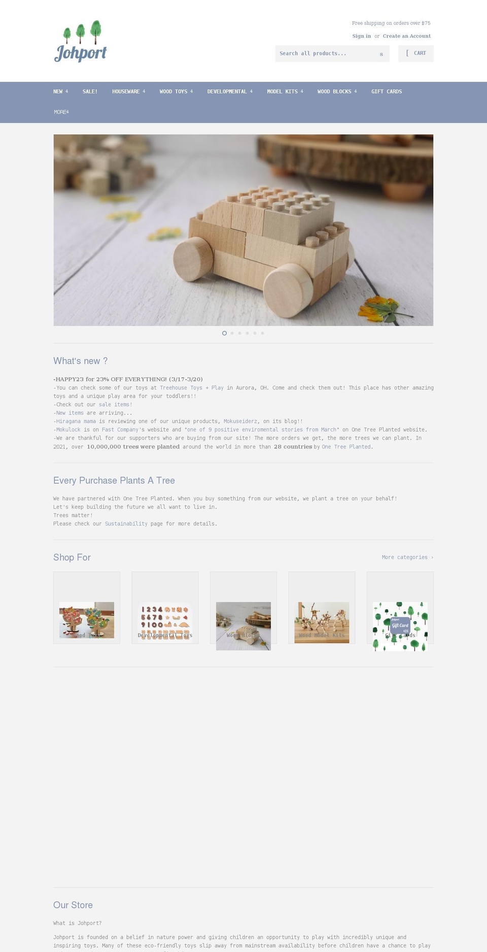 johport.com shopify website screenshot