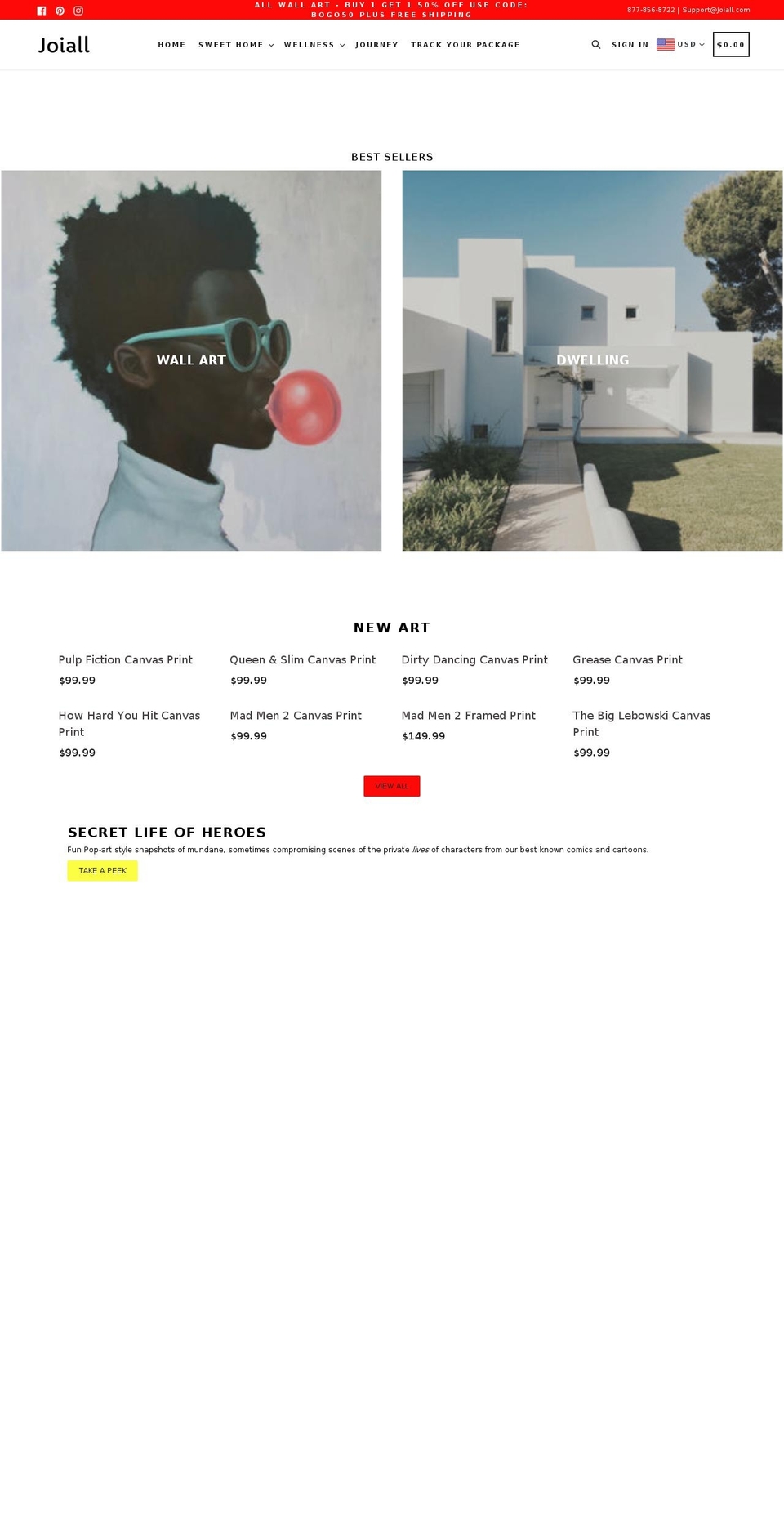 joiall.com shopify website screenshot