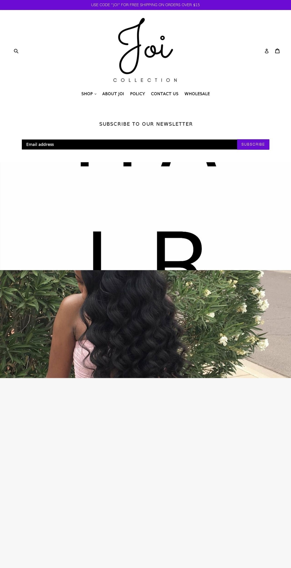 joicollection.com — Shopify storefront screenshot