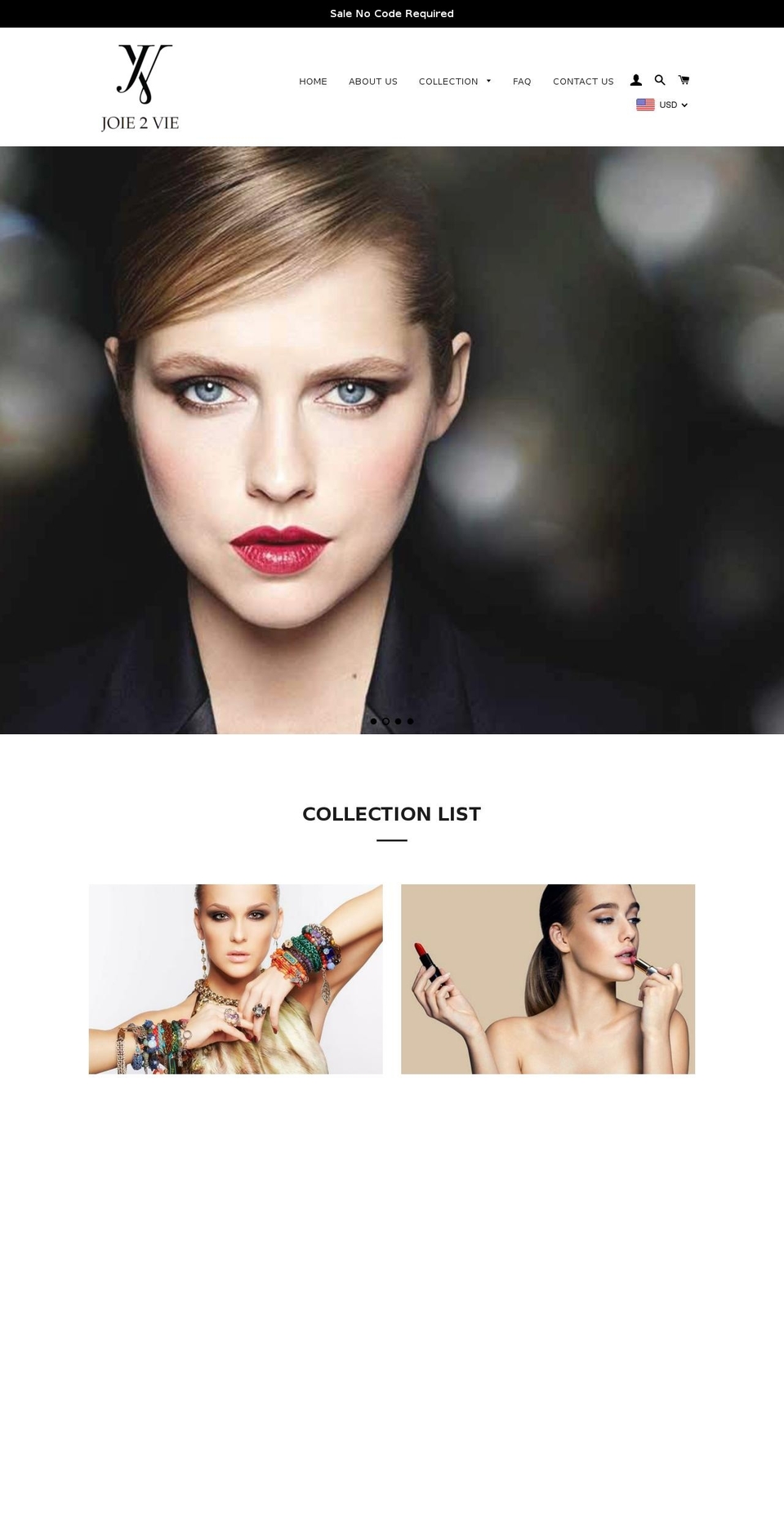 joie2vie.com shopify website screenshot