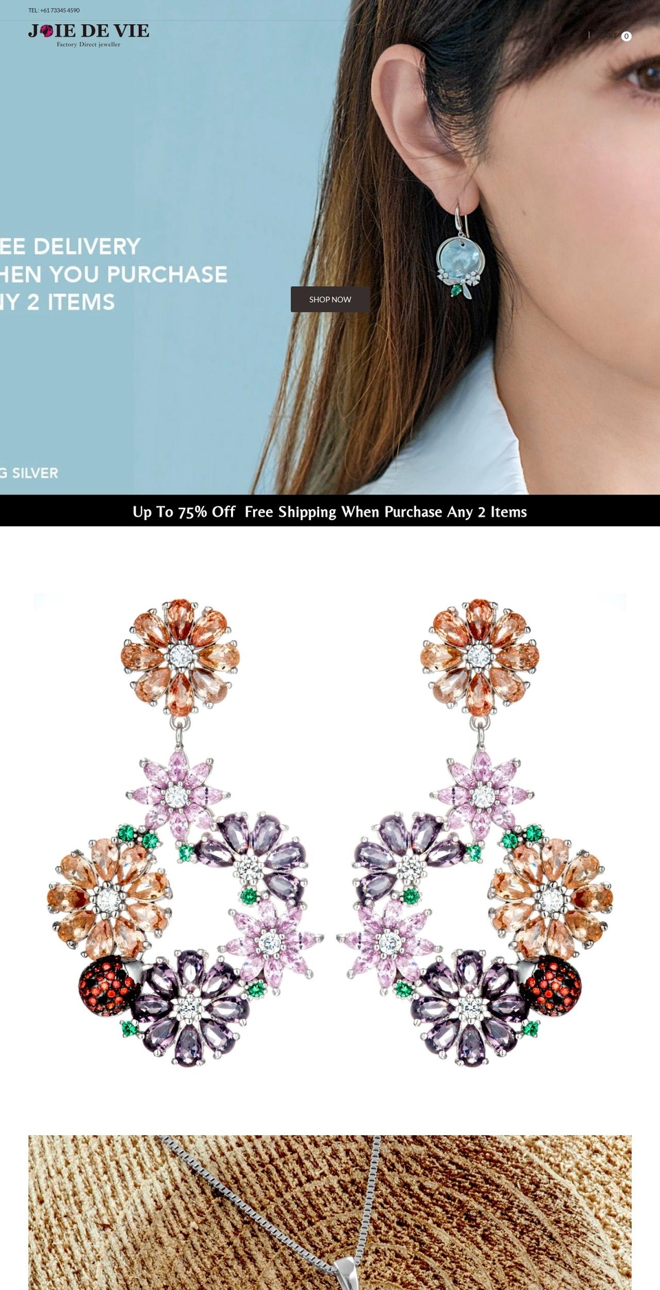 Jewelry r Shopify theme site example joiedeviecharms.com.au