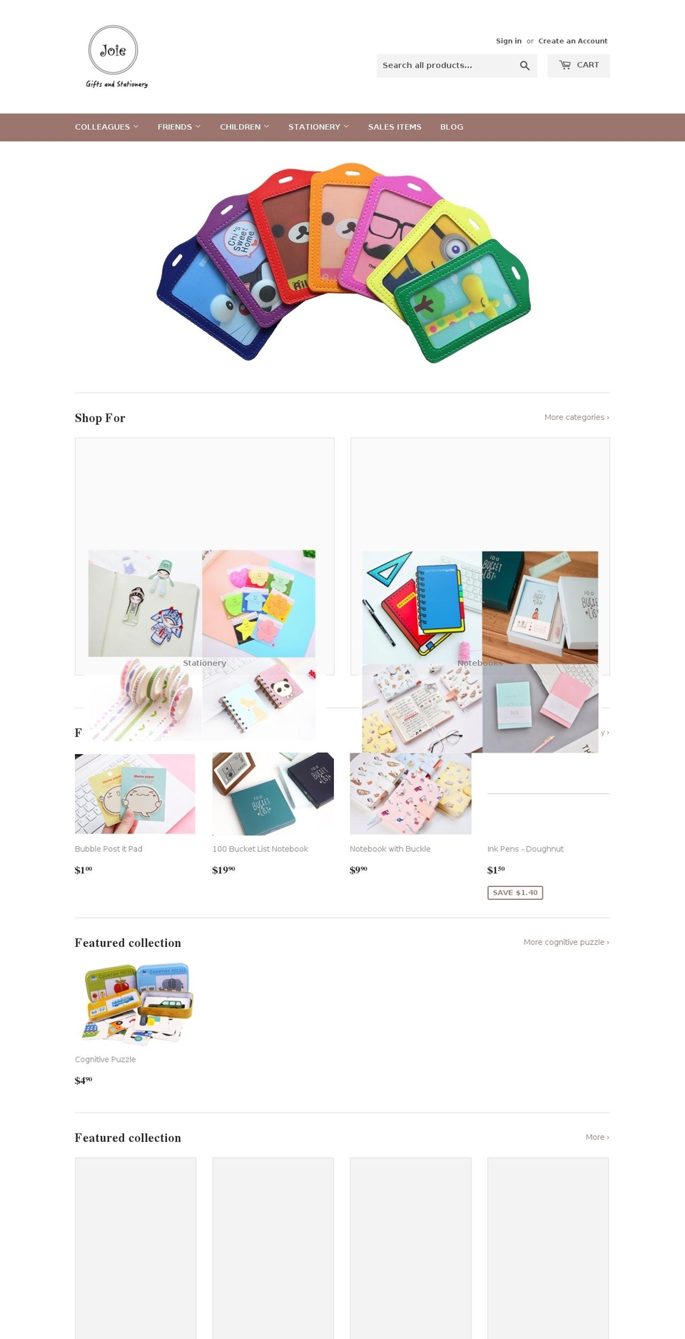 joiesg.com — Shopify storefront screenshot
