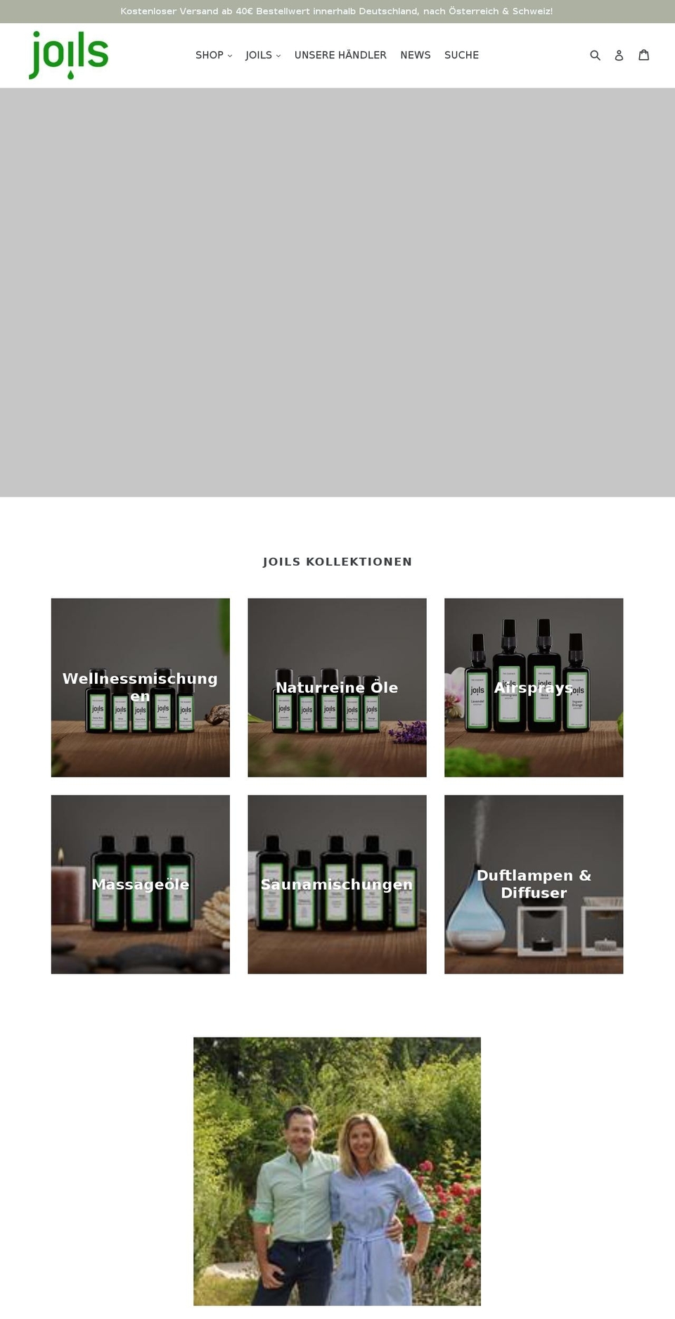 joils.de shopify website screenshot