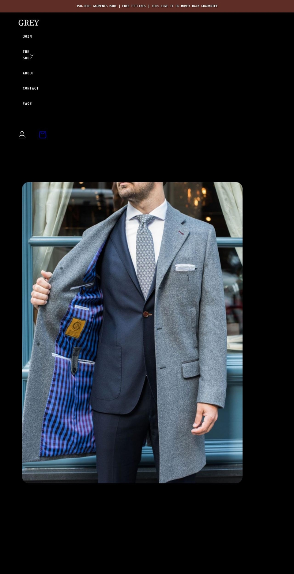 joingrey.com shopify website screenshot