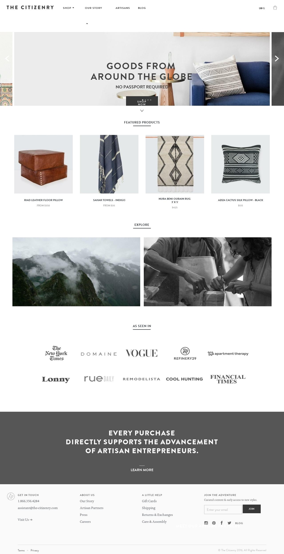 jointhecitizenry.com shopify website screenshot