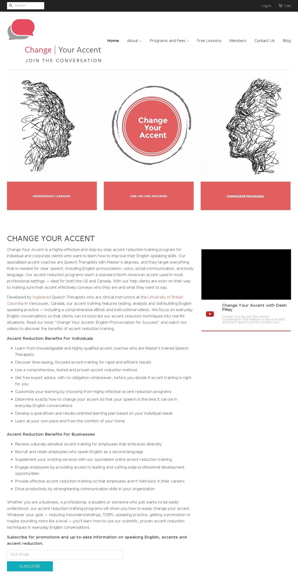 jointheconversation.ca shopify website screenshot