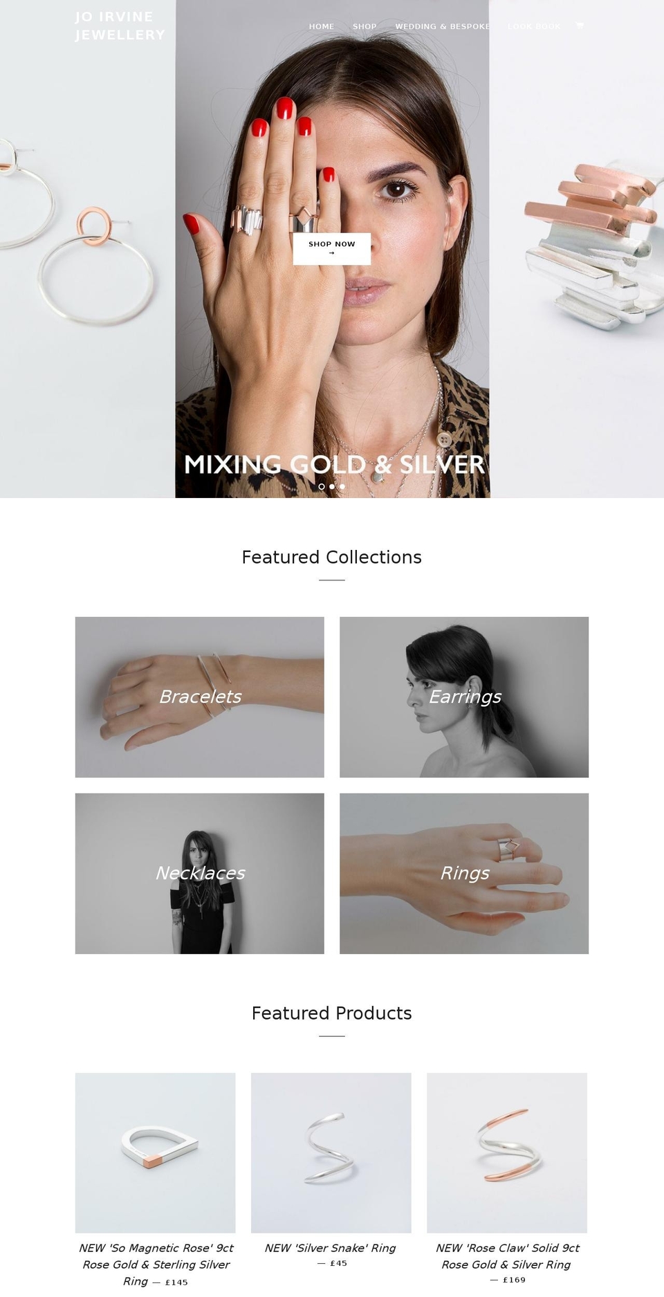 joirvinejewellery.com — Shopify storefront screenshot