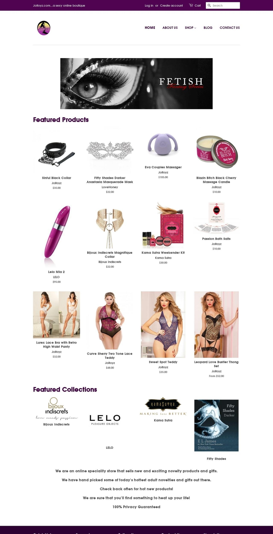 joitoyz.com shopify website screenshot