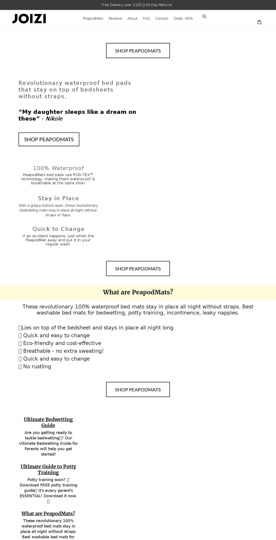 JOIZI v Shopify theme site example joizi.co.uk
