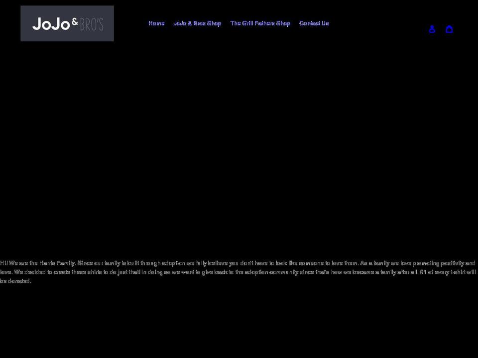 jojoandbros.com shopify website screenshot