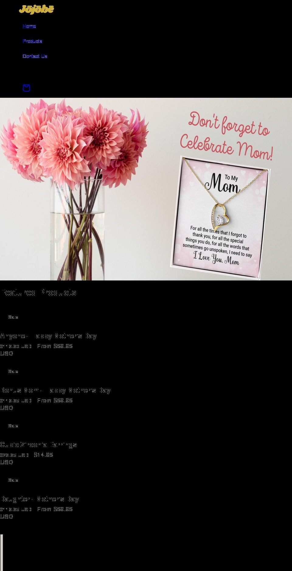 jojobe-bags-n-things.myshopify.com shopify website screenshot