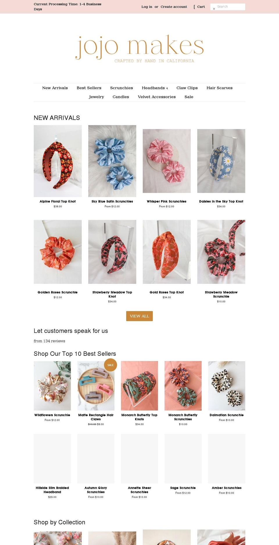 jojomakes.com shopify website screenshot