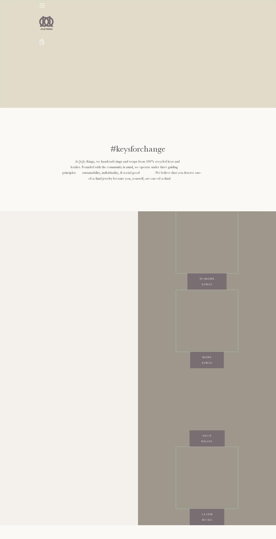 jojoring.com — Shopify storefront screenshot