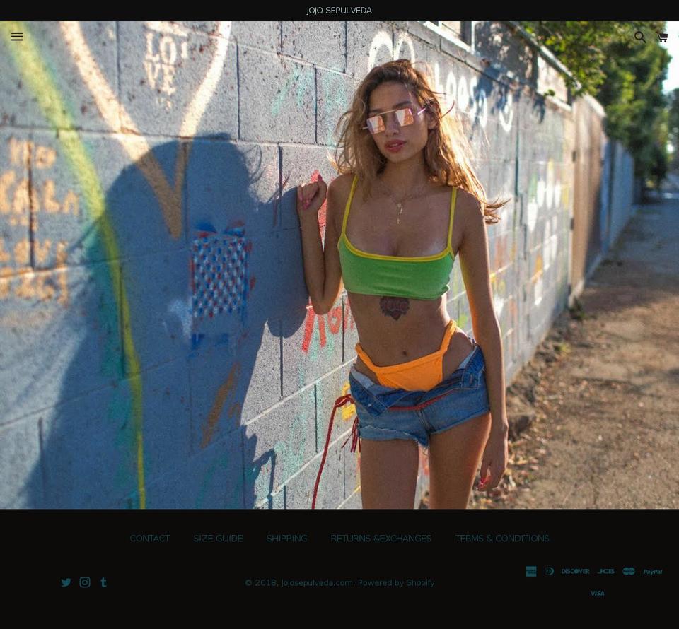 jojosepulveda.com — Shopify storefront screenshot