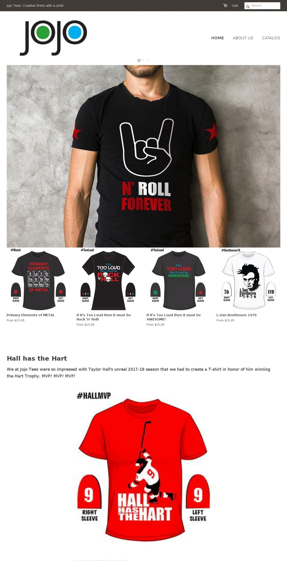 jojotees.com — Shopify storefront screenshot