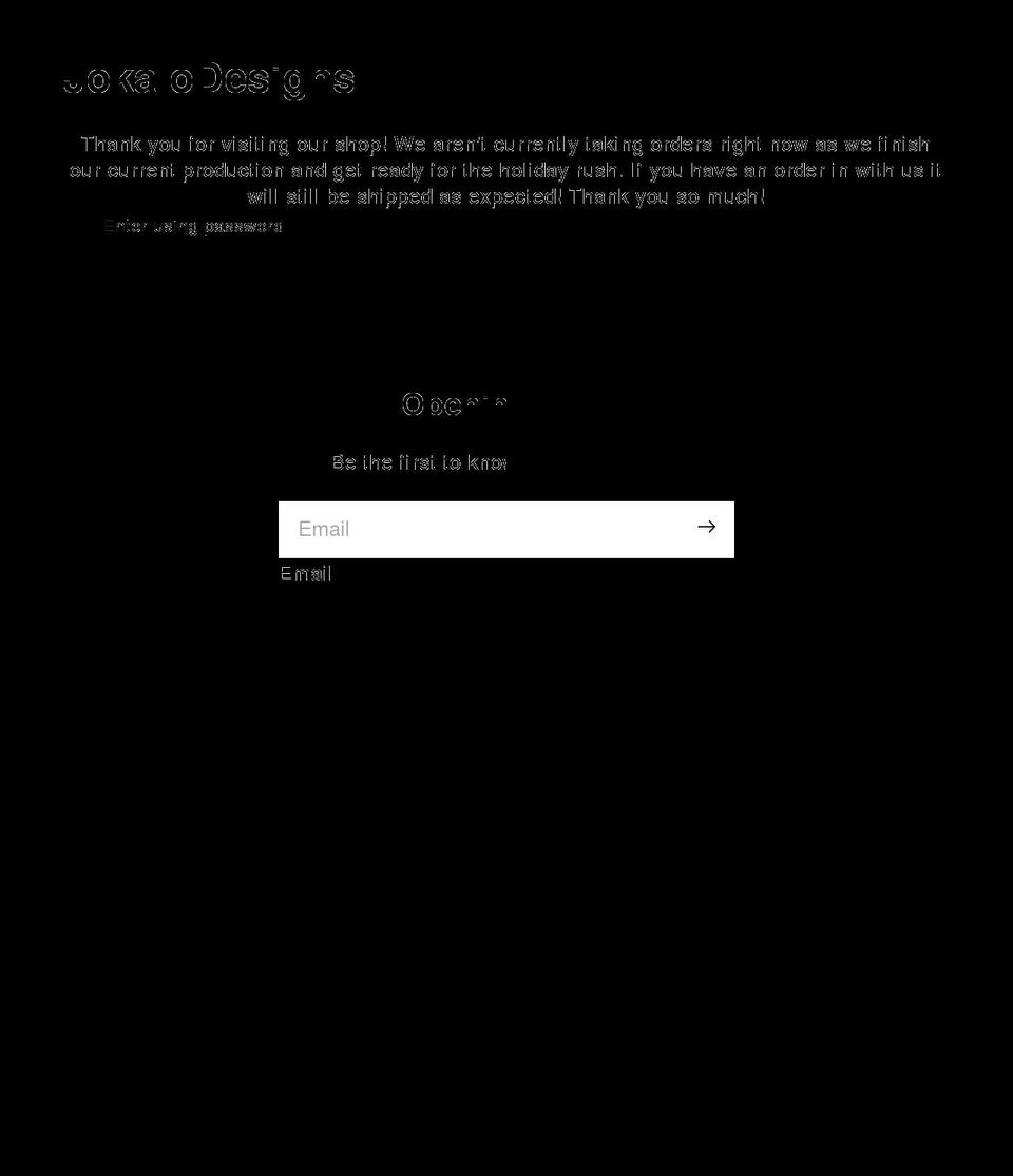 jokalodesigns.myshopify.com shopify website screenshot