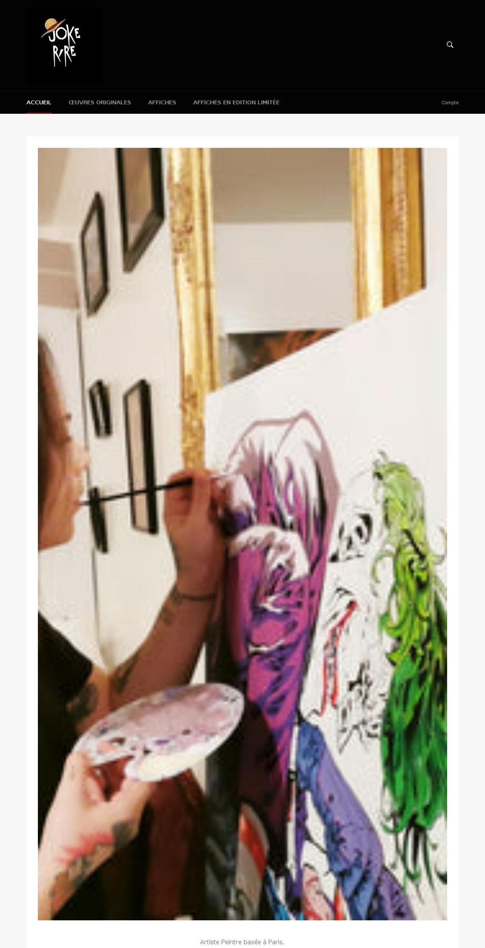 jokerireart.com shopify website screenshot