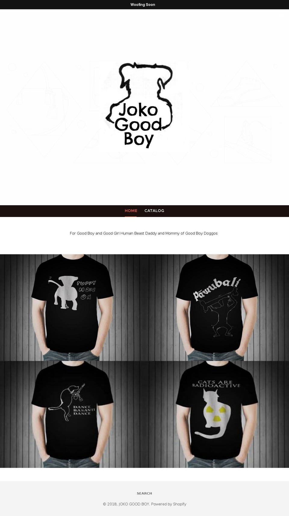 jokogoodboy.com — Shopify storefront screenshot