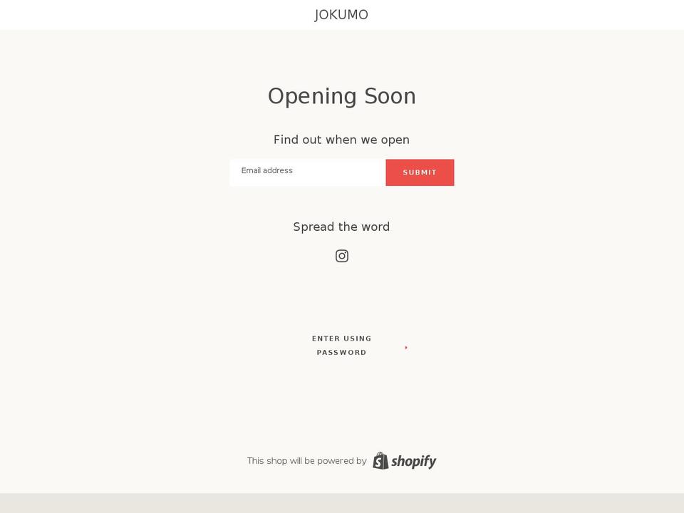 jokumo.com — Shopify storefront screenshot