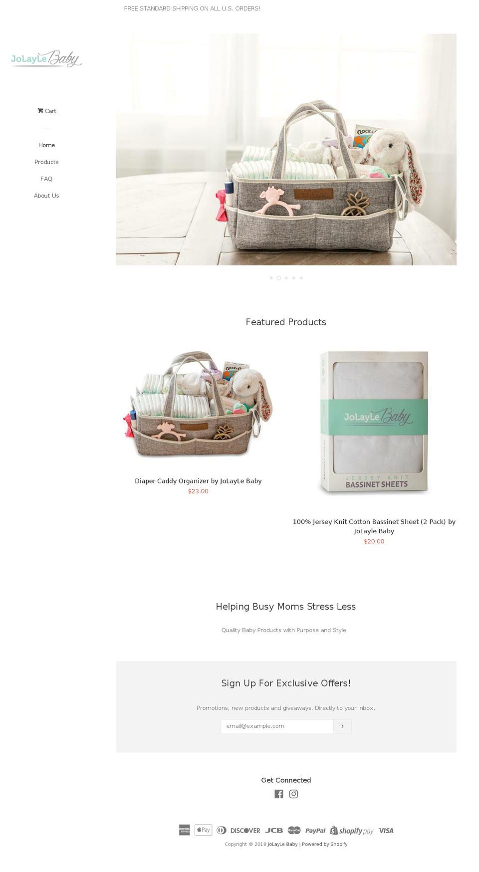 jolaylebaby.com — Shopify storefront screenshot