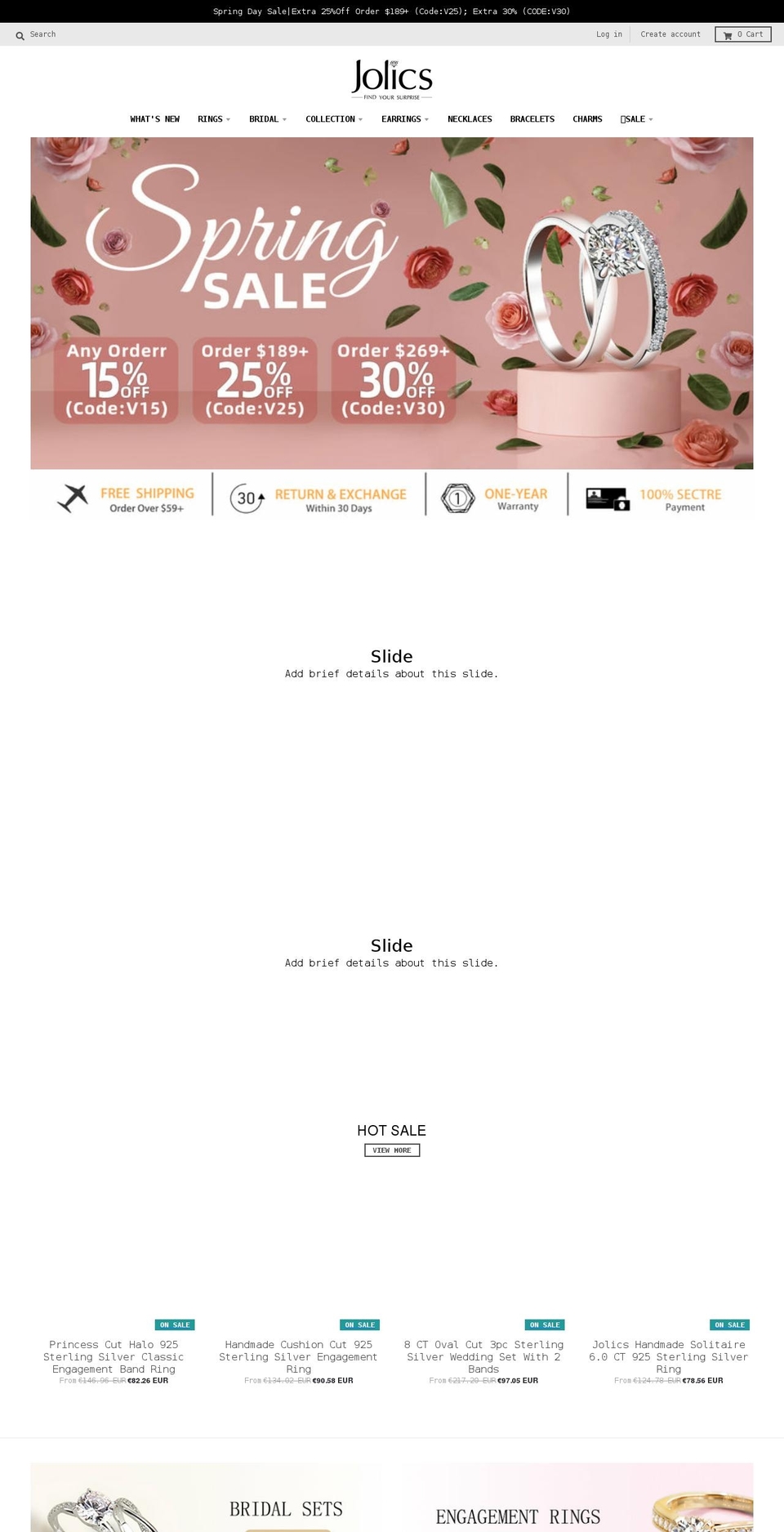 jolics.com shopify website screenshot
