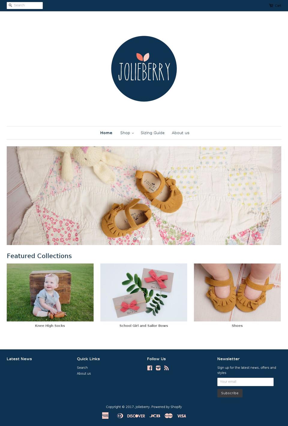 jolieberry.com shopify website screenshot