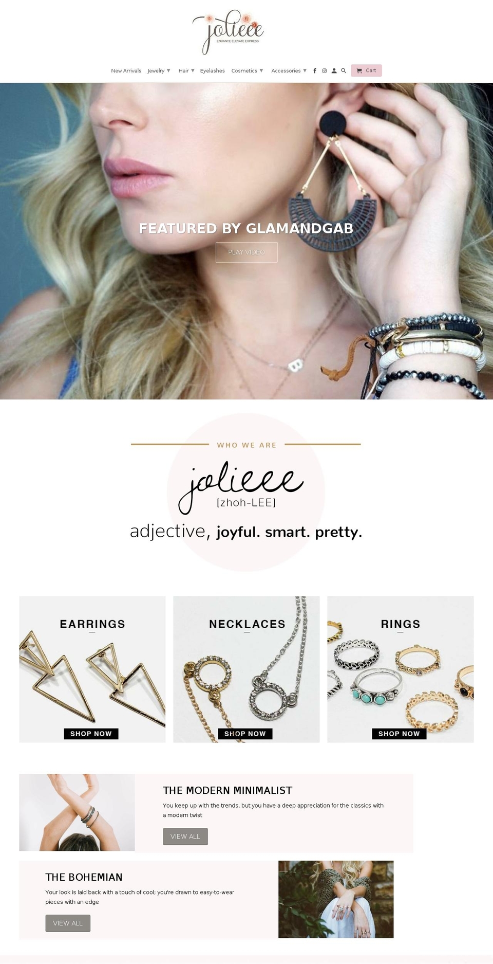 jolieee.com — Shopify storefront screenshot