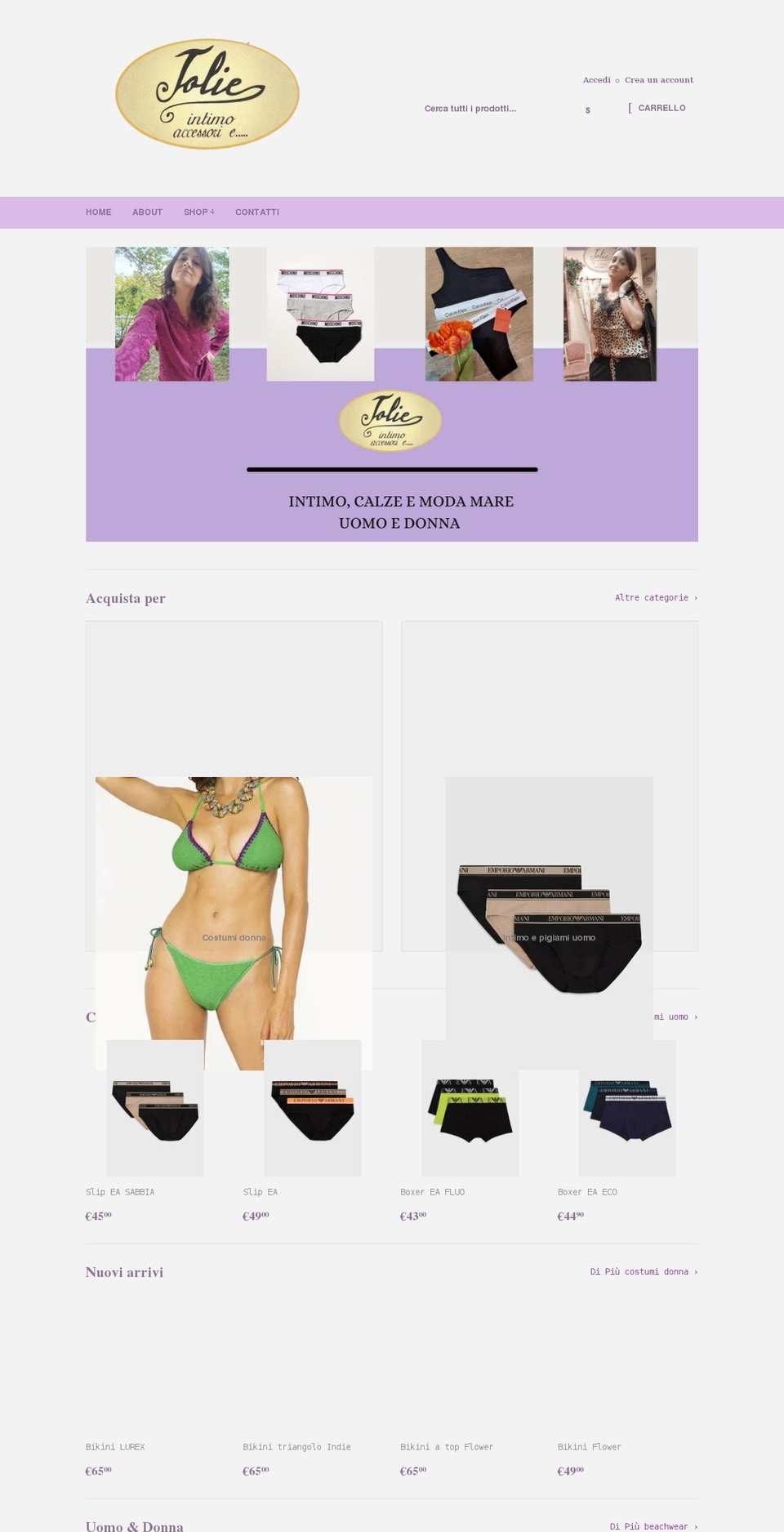 jolieintimo.com shopify website screenshot