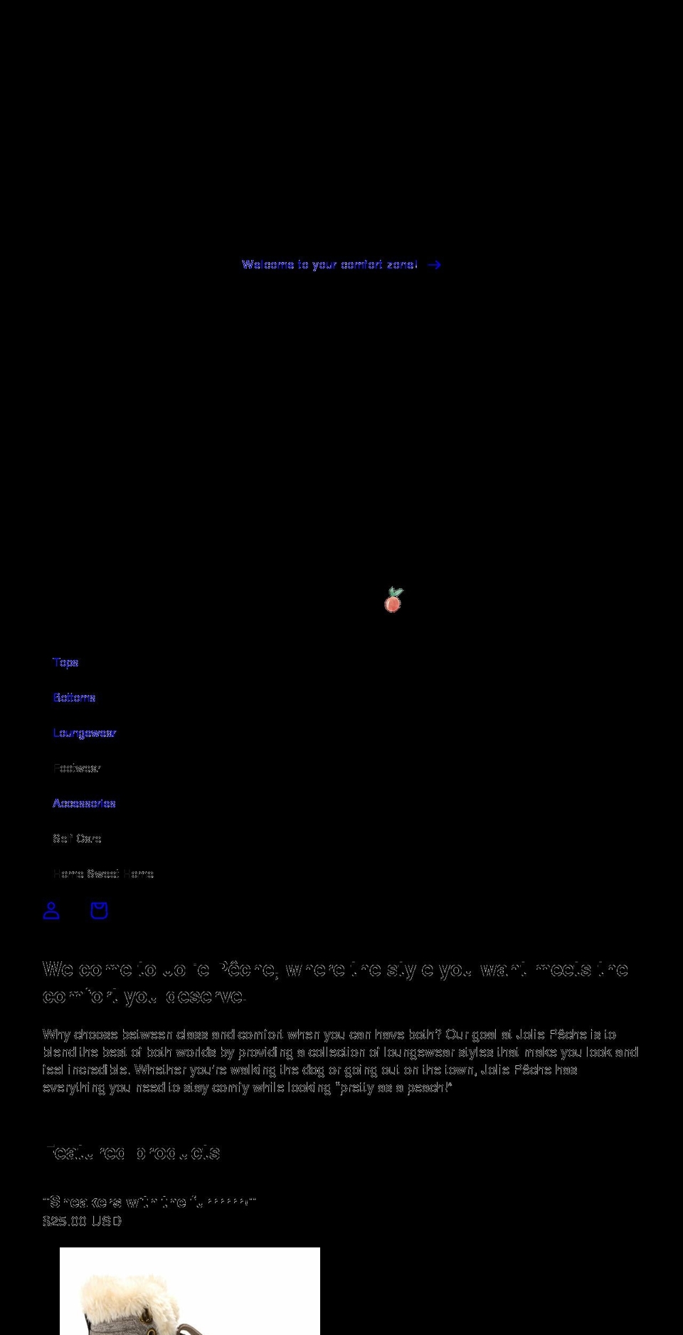 joliepeche.com shopify website screenshot