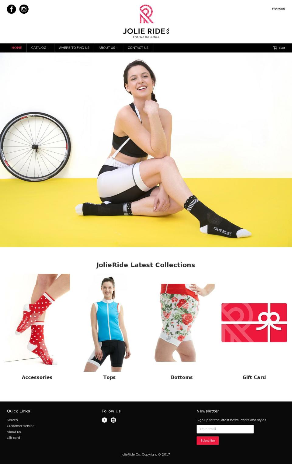 jolieride.com shopify website screenshot