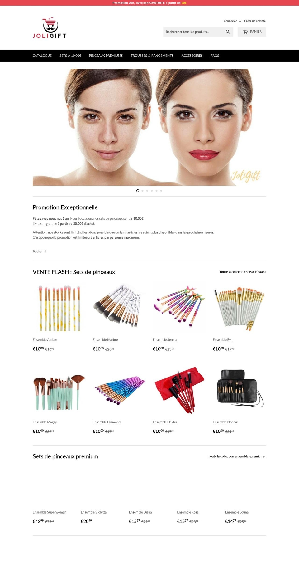 joligift.com — Shopify storefront screenshot
