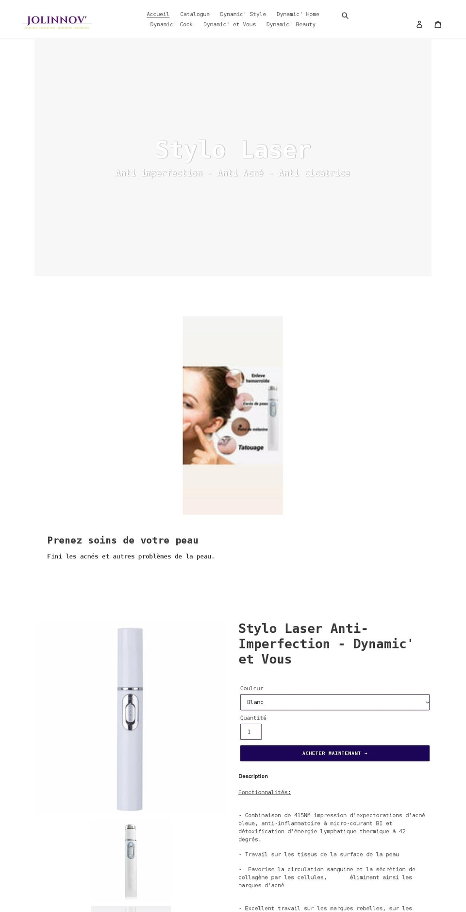 jolinnovcreations.com shopify website screenshot