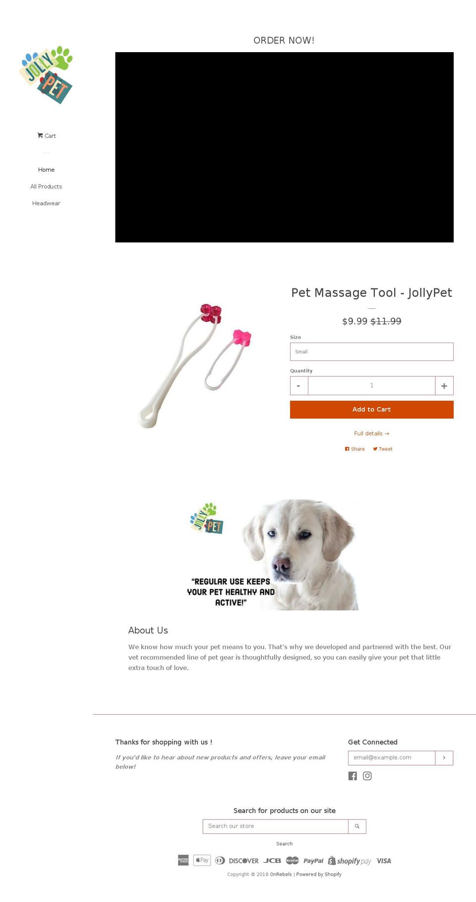 jolly.pet shopify website screenshot