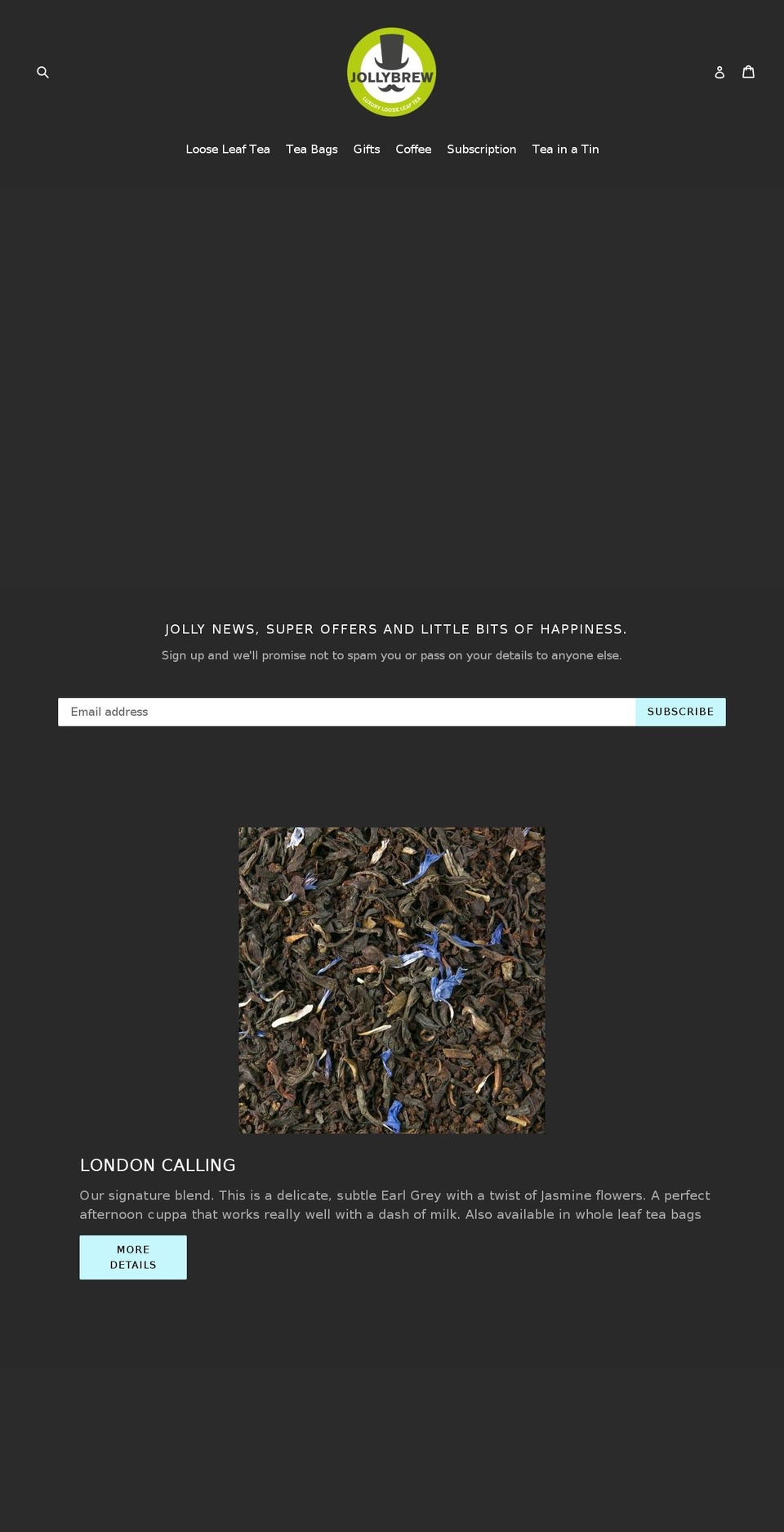 jollybrew.co.uk shopify website screenshot