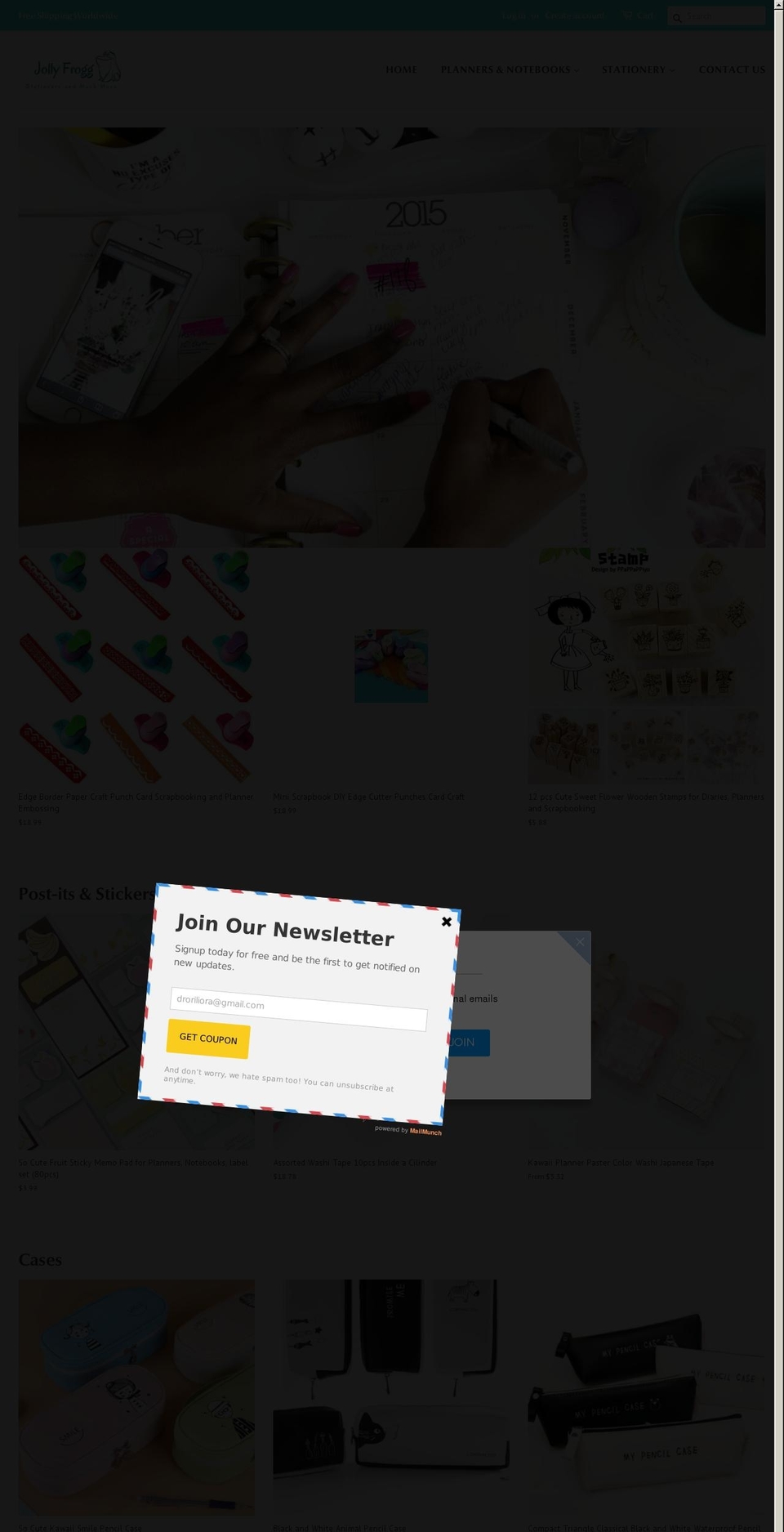 jollyfrogg.com shopify website screenshot