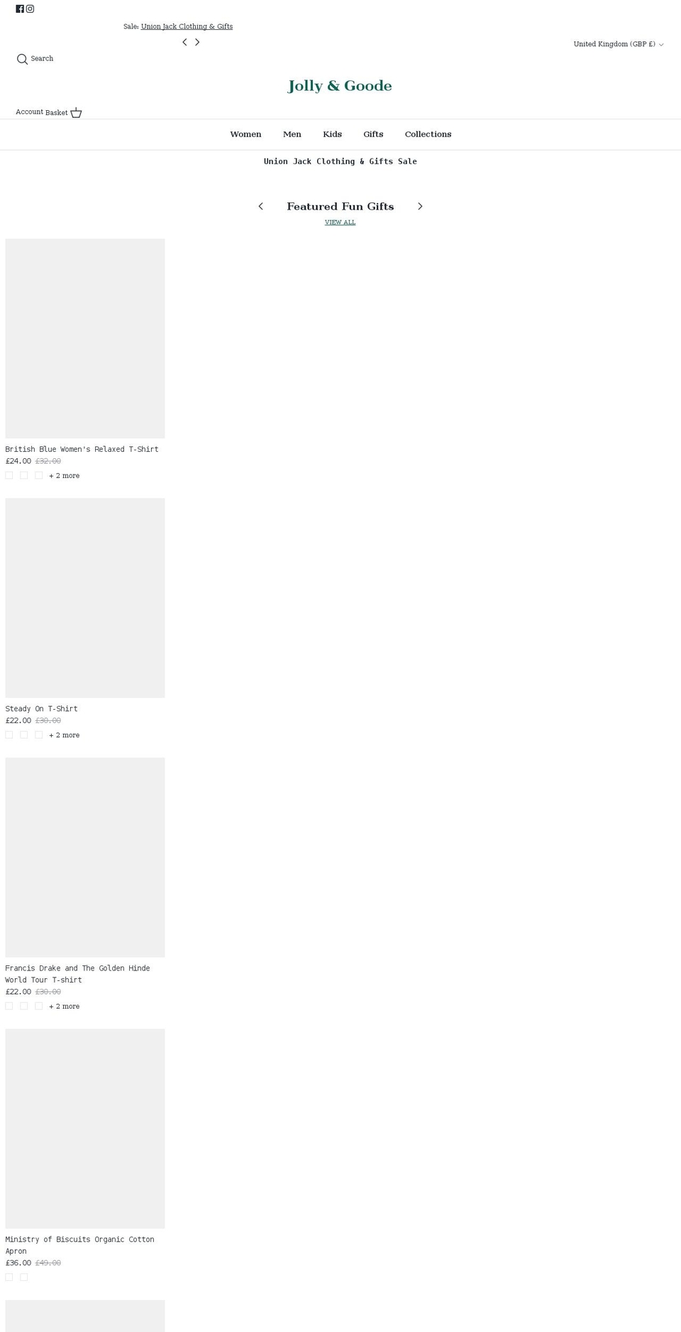 jollygoode.com shopify website screenshot
