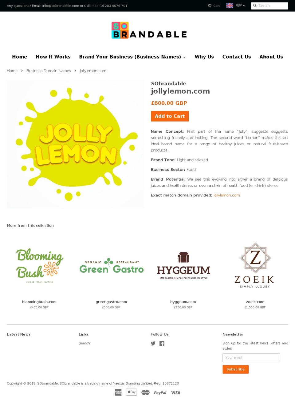 jollylemon.com — Shopify storefront screenshot