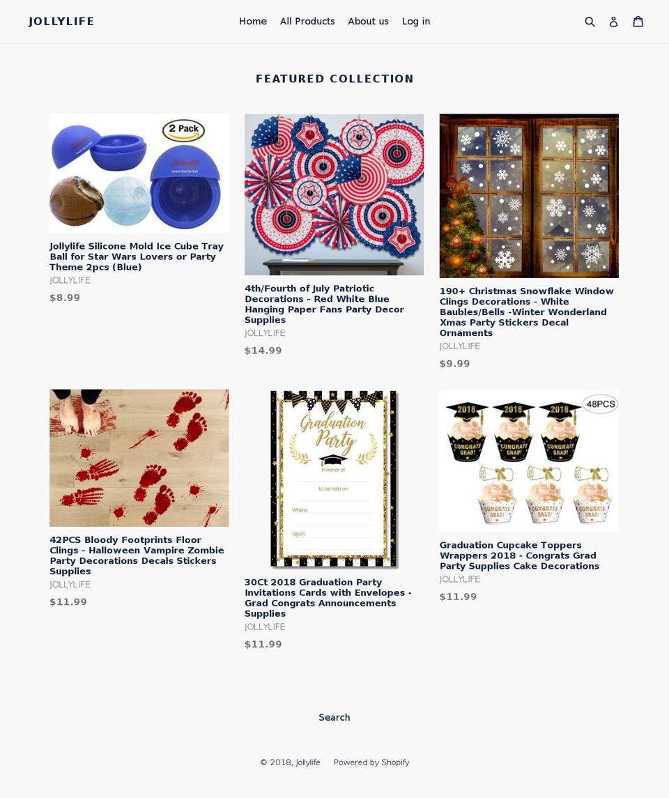 jollylifelhq.com — Shopify storefront screenshot