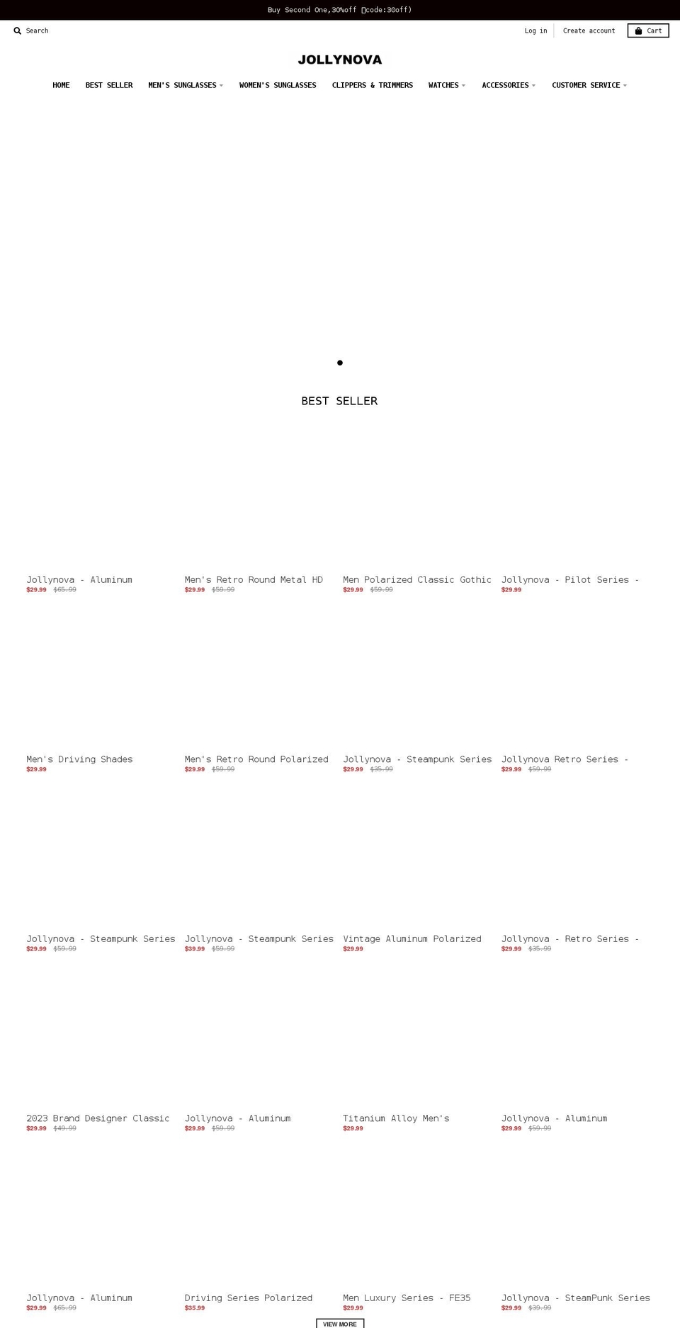 jollynova.com shopify website screenshot
