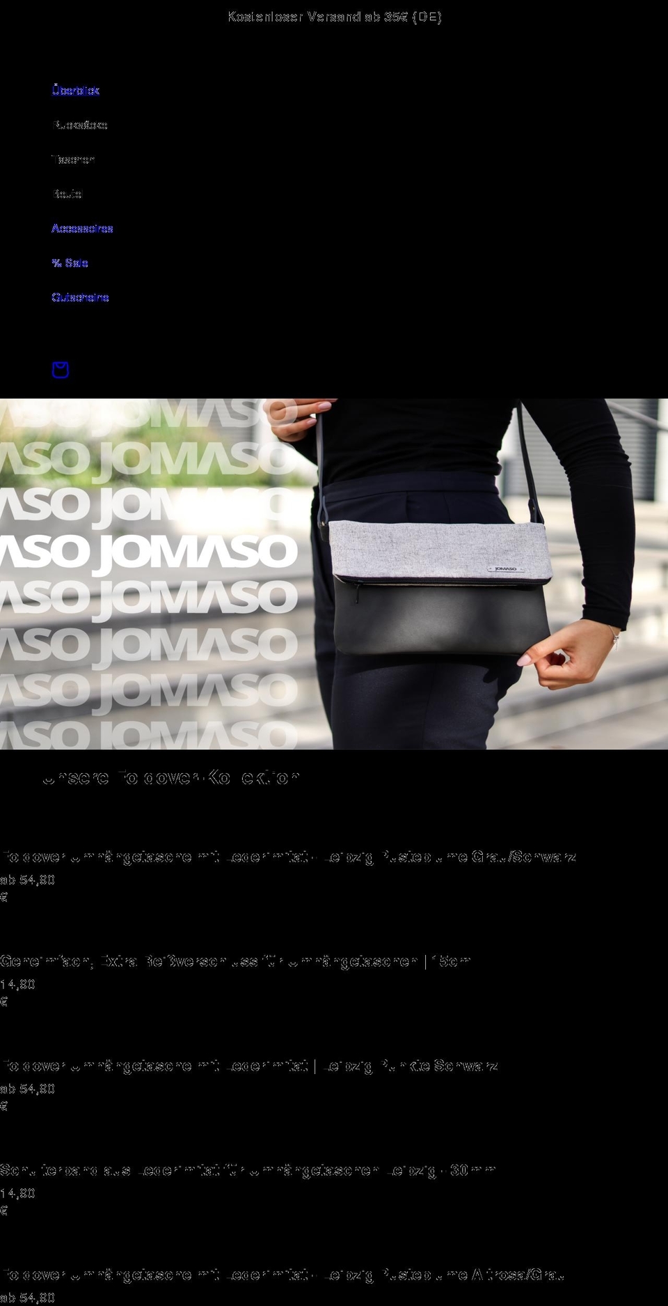 jomaso.de shopify website screenshot