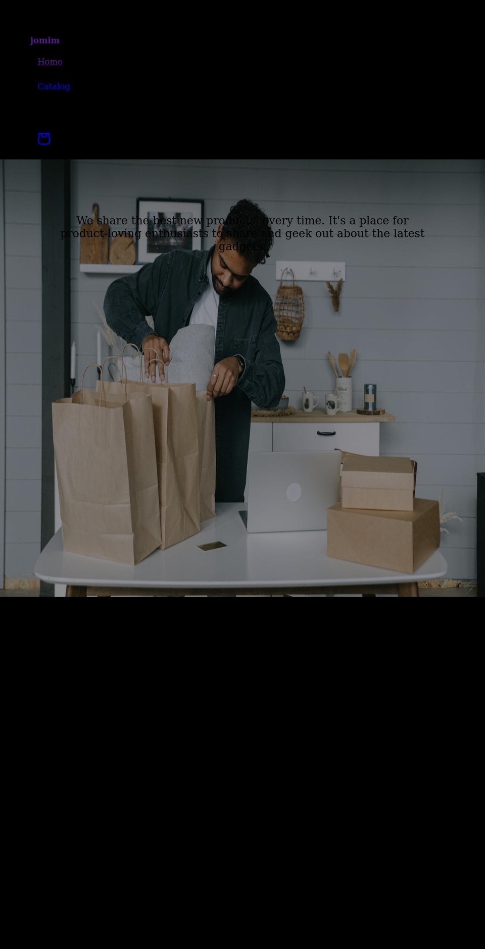 jomim.com shopify website screenshot