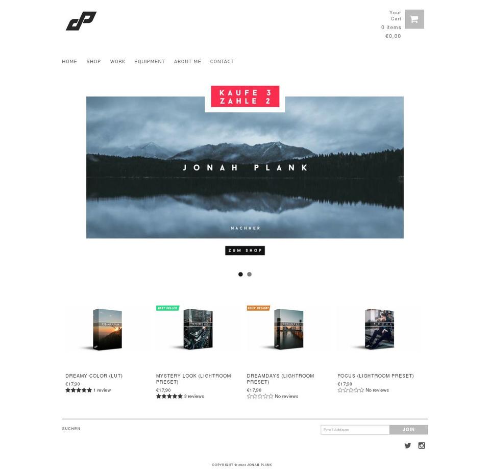 Frosty  Gallery Popup Shopify theme site example jonahplank.de