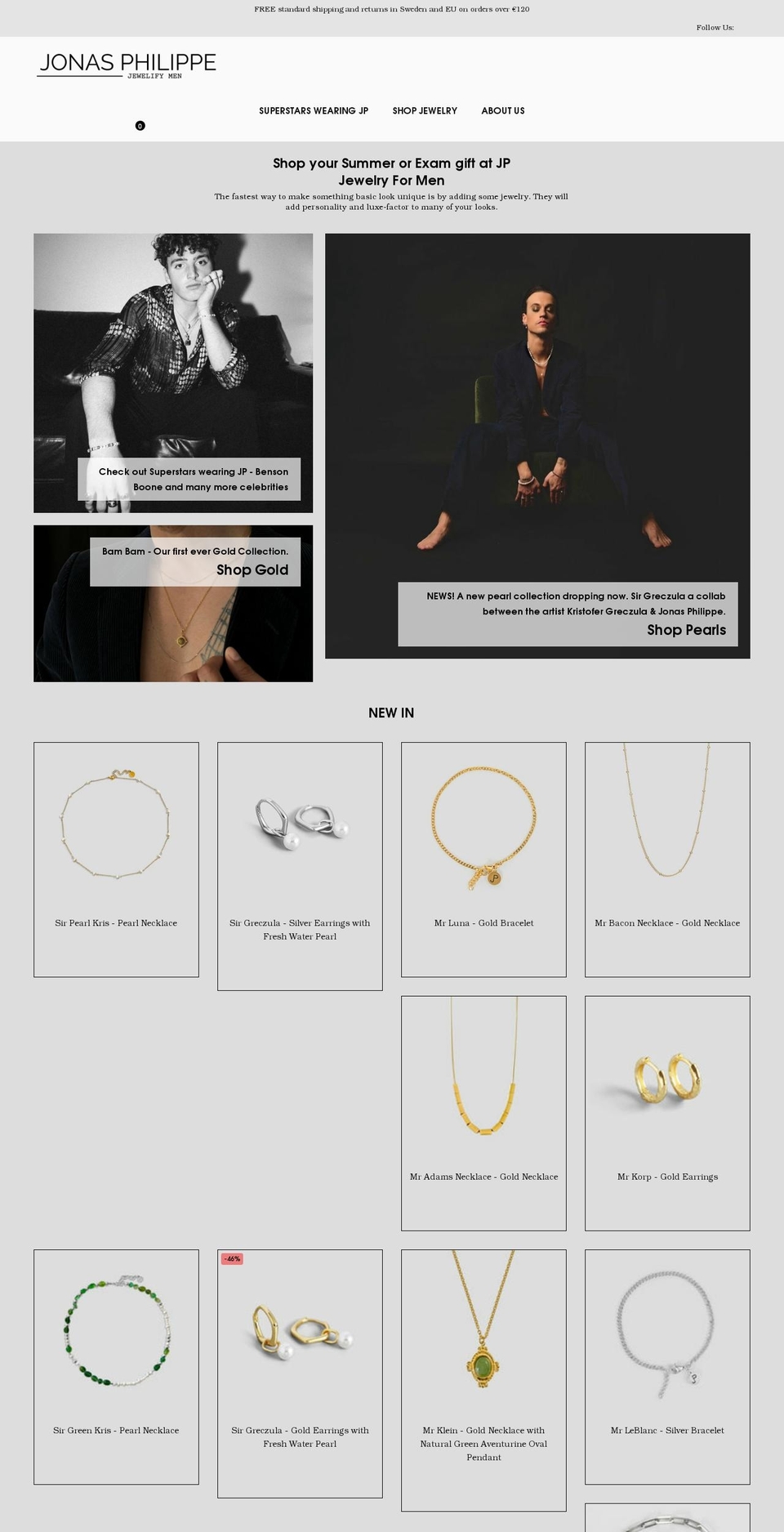 jonasphilippe.com shopify website screenshot