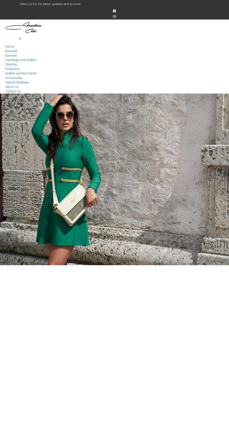 jonathancate.com shopify website screenshot